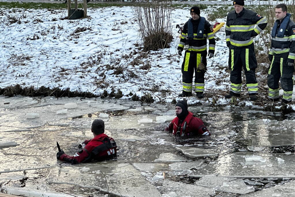 Grote zoekactie vanwege aangetroffen wak