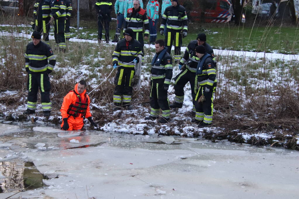 Grote zoekactie vanwege aangetroffen wak