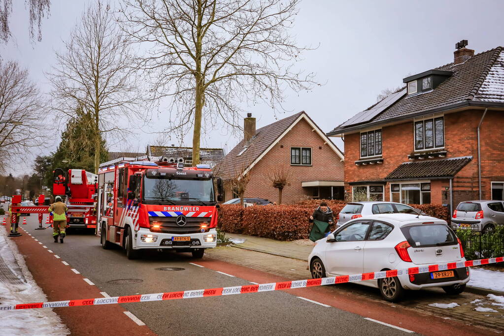 Veel bekijks bij schoorsteenbrand