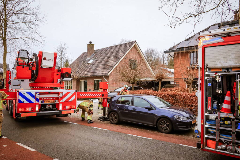 Veel bekijks bij schoorsteenbrand