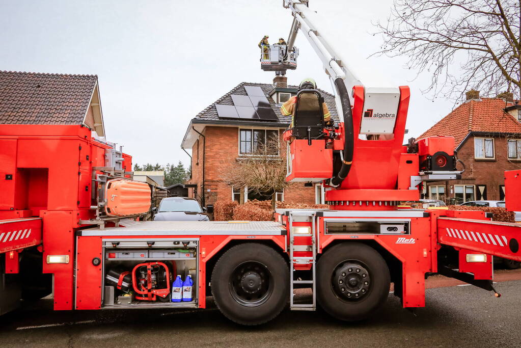 Veel bekijks bij schoorsteenbrand