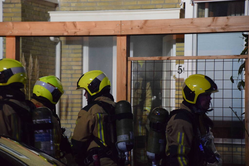 Rookontwikkeling bij brand in woning