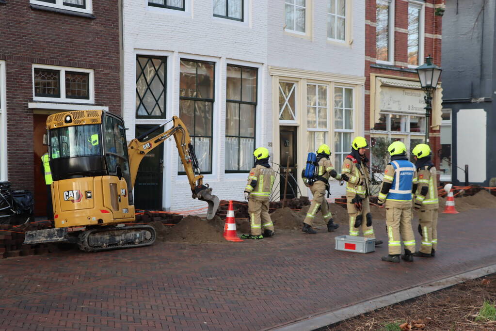 Gasleiding geraakt tijdens aanleg van glasvezelkabel