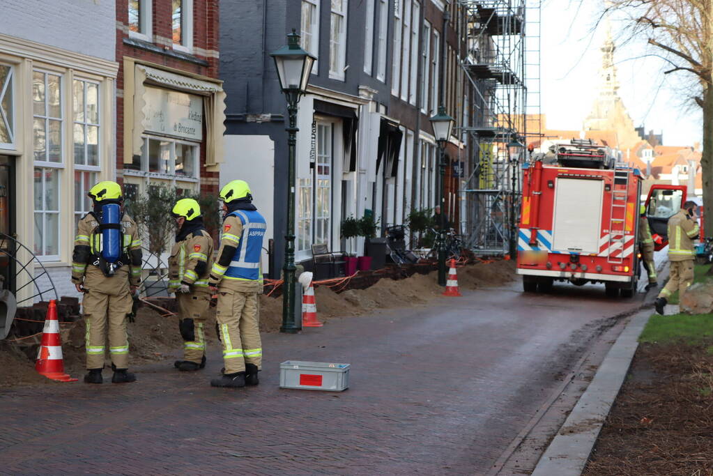 Gasleiding geraakt tijdens aanleg van glasvezelkabel