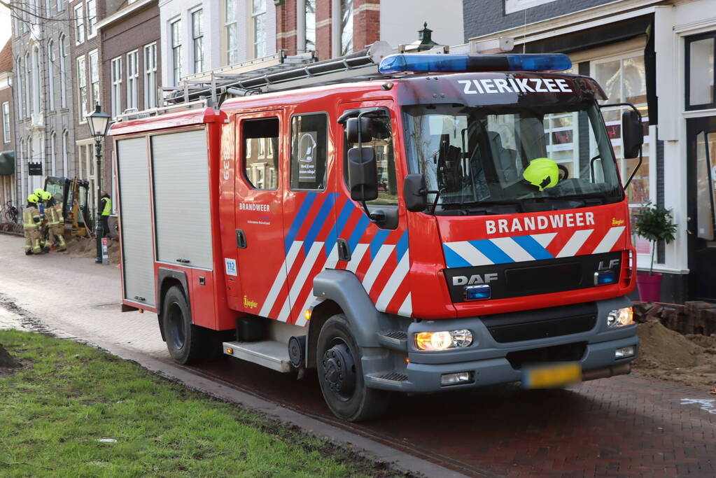 Gasleiding geraakt tijdens aanleg van glasvezelkabel