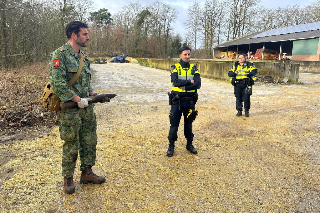 EOD ingezet na vondst van brisantgranaat