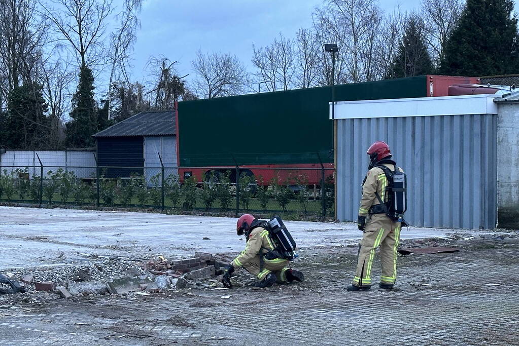 Gasleiding geraakt tijdens sloopwerkzaamheden