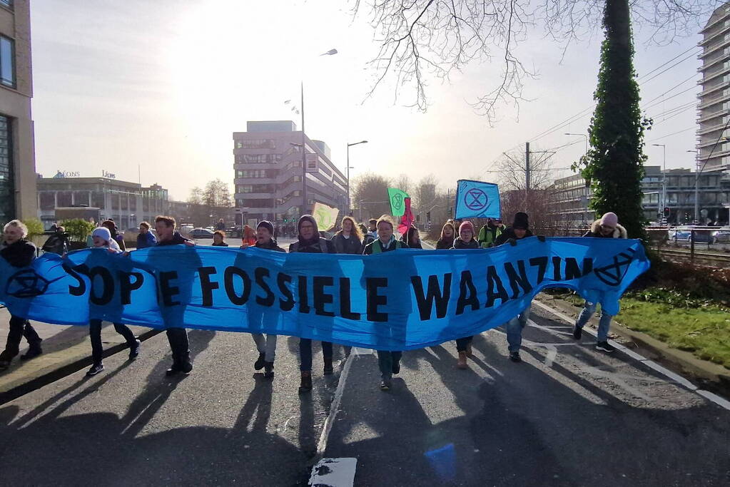 Pand One-Dyas beklad tijdens demonstratie