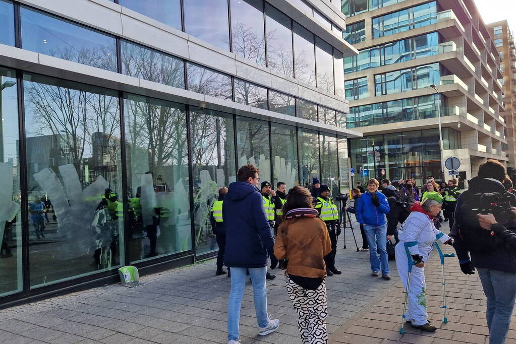 Pand One-Dyas beklad tijdens demonstratie