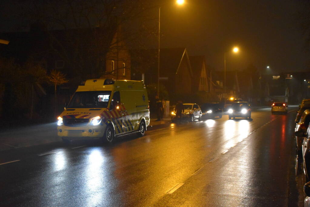 Personenauto's in botsing