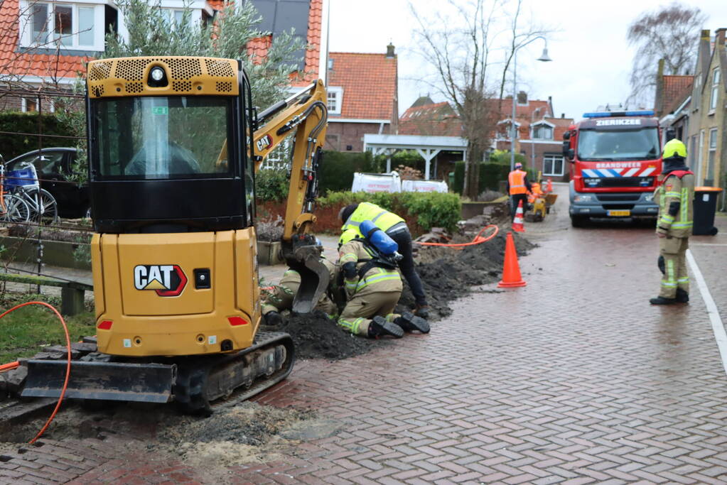 Opnieuw gaslekkage na werkzaamheden voor glasvezelaanleg