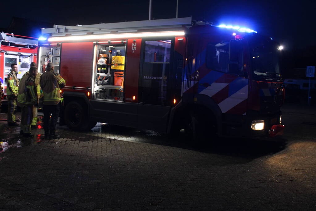 Container op schoolterrein afgebrand