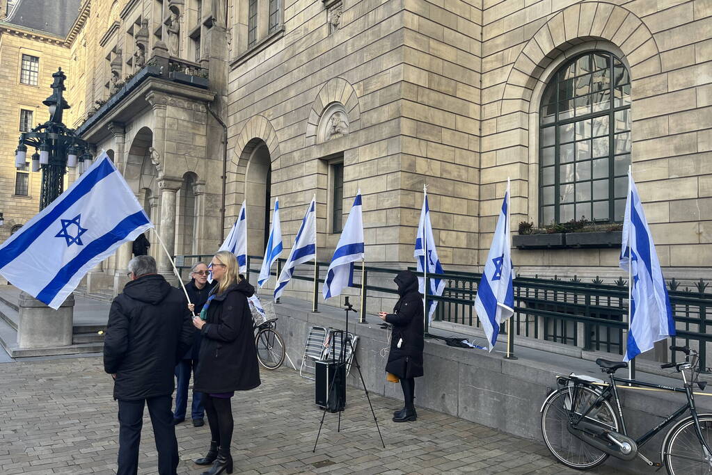 Zeer kleine opkomst bij pro Israëlische demonstratie