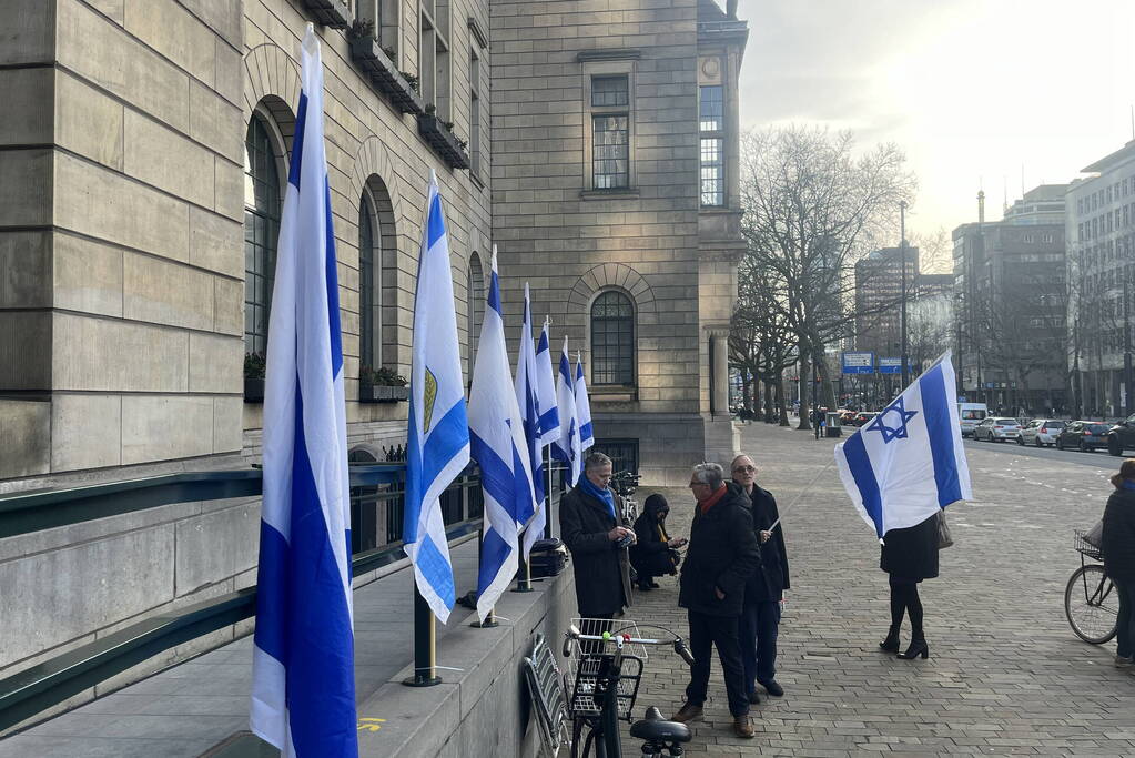 Zeer kleine opkomst bij pro Israëlische demonstratie