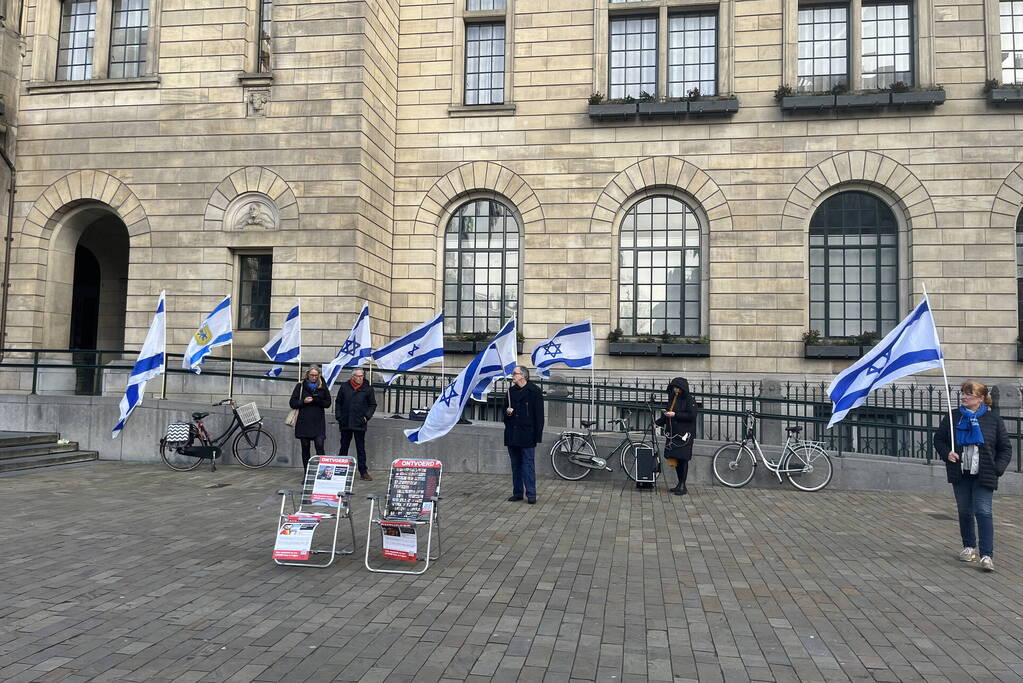 Zeer kleine opkomst bij pro Israëlische demonstratie