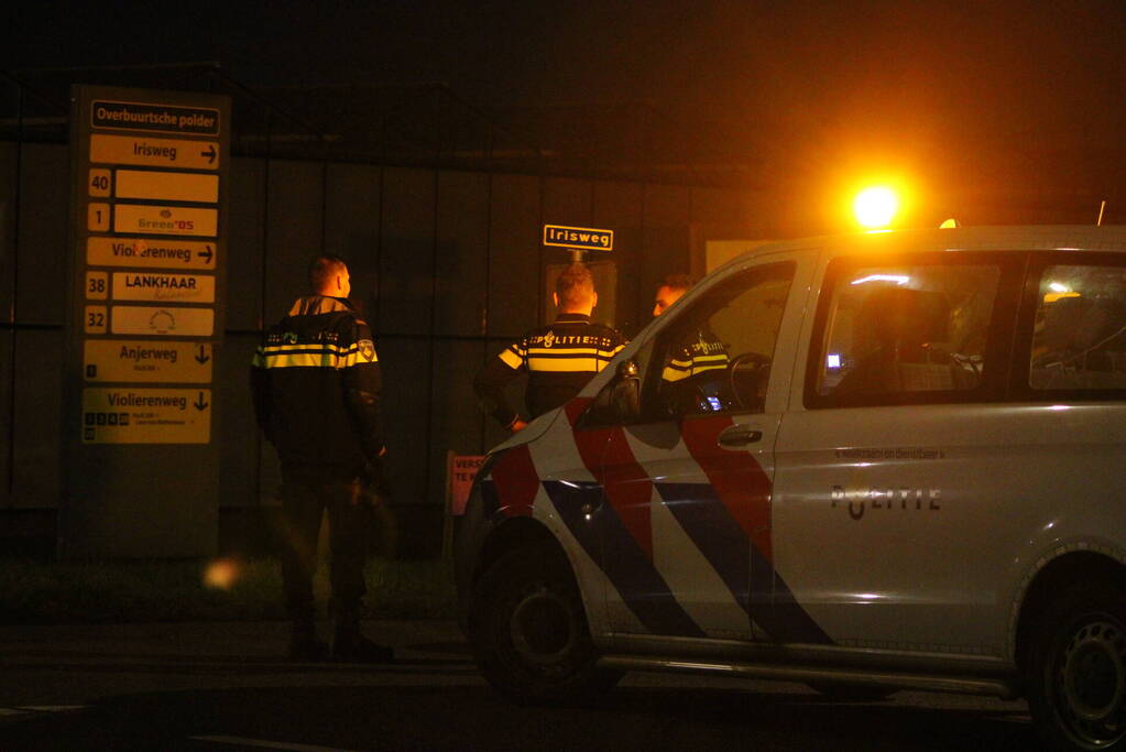 Grote gaslekkage door omver gereden gaskast