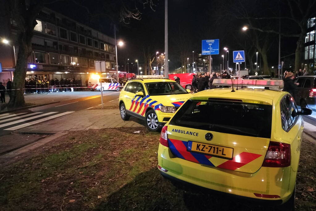 Grote brand uitgebroken na explosie bij appartementencomplex