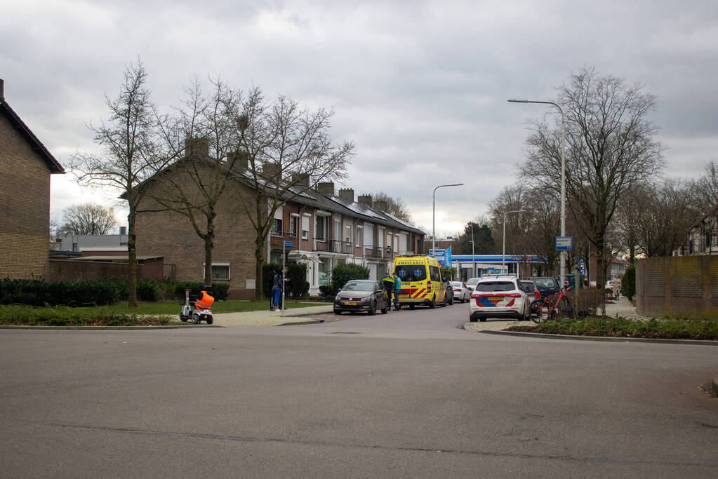 Botsing tussen scootmobiel en auto