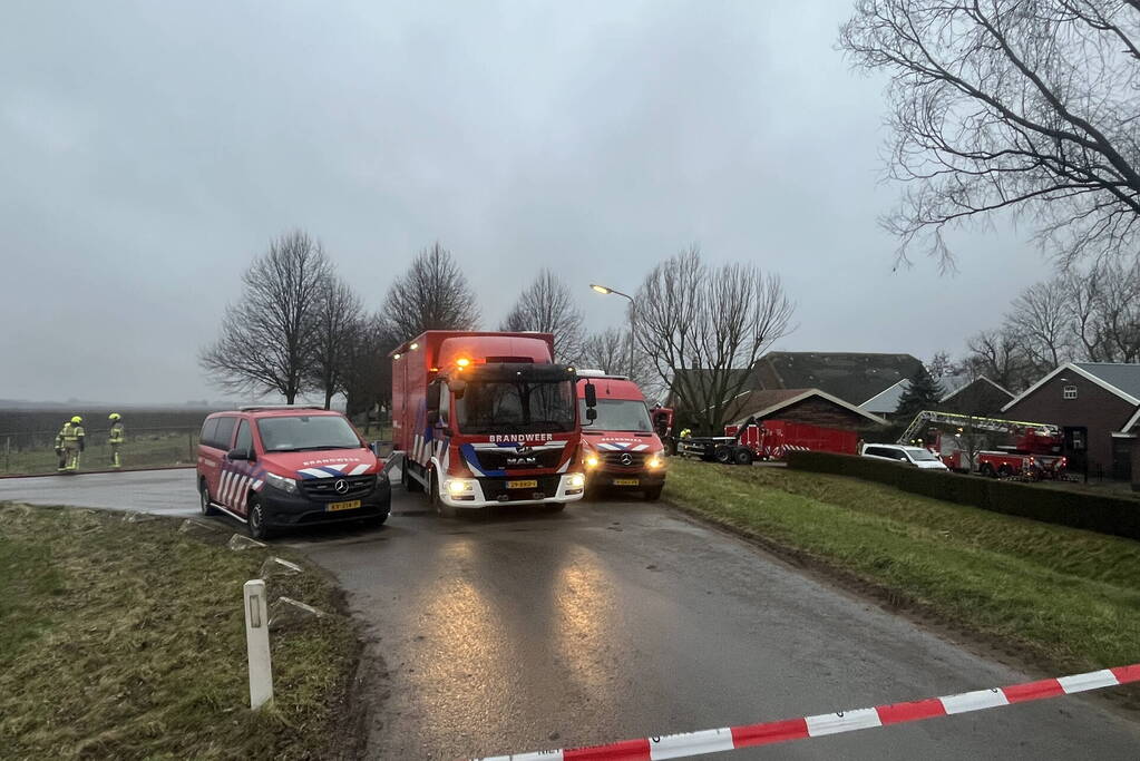 Veel schade bij brand in vrijstaande woning