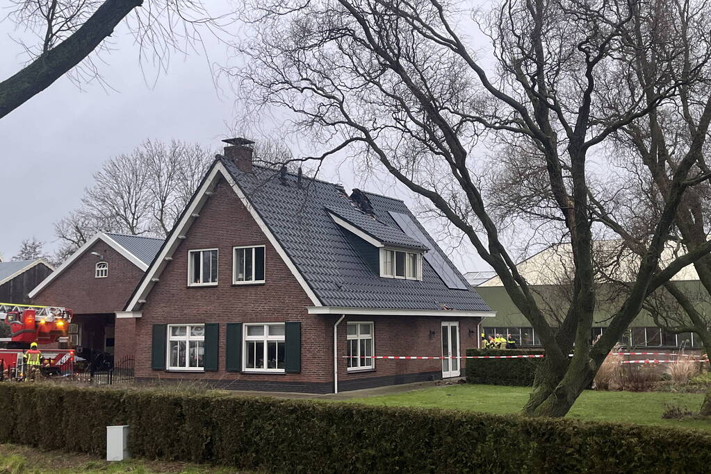 Veel schade bij brand in vrijstaande woning