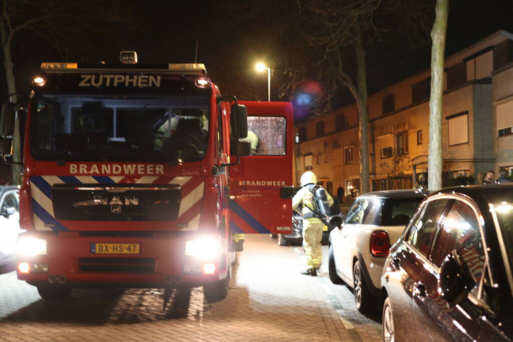 Brand op balkon van woning