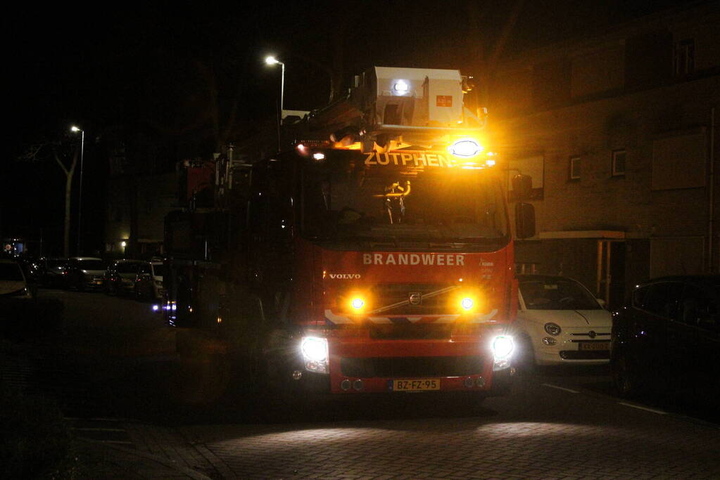 Brand op balkon van woning