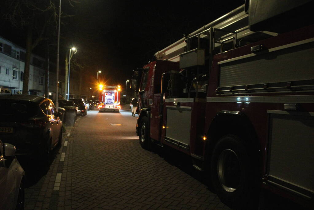 Brand op balkon van woning