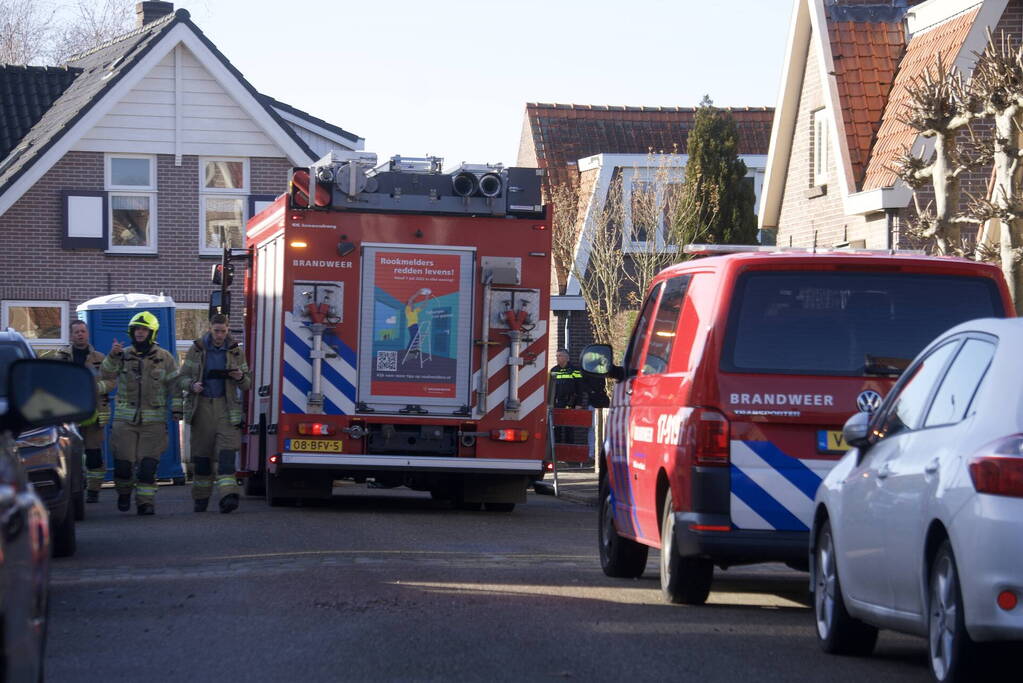 Hoofdgasleiding geraakt tijdens werkzaamheden