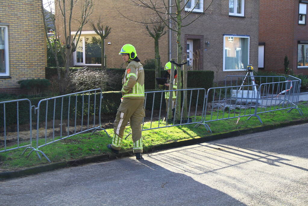 Gasleiding geraakt tijdens graafwerkzaamheden