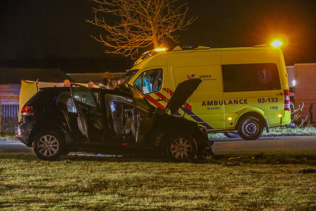 Achtervolging eindigt in ongeval met flinke schade