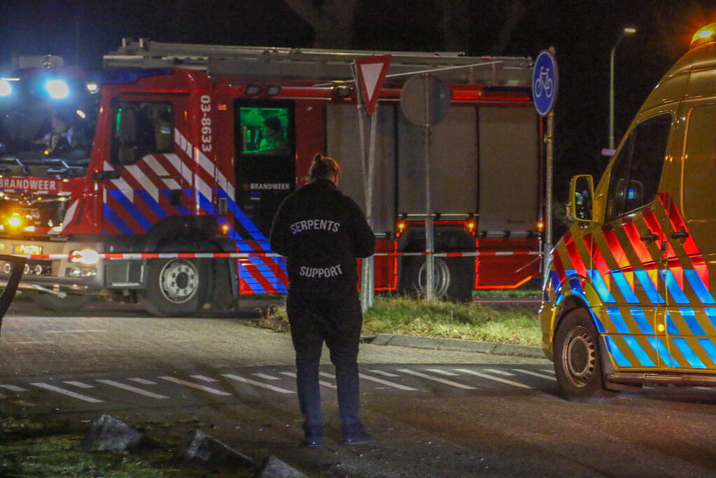 Achtervolging eindigt in ongeval met flinke schade