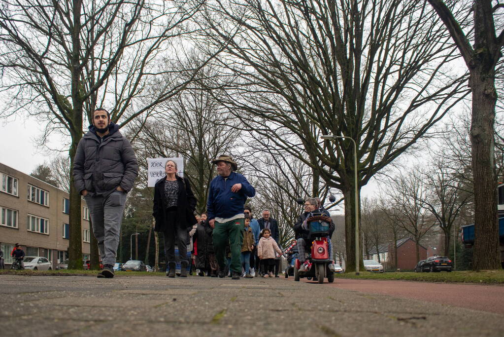 Demonstratie tegen komst coffeeshop