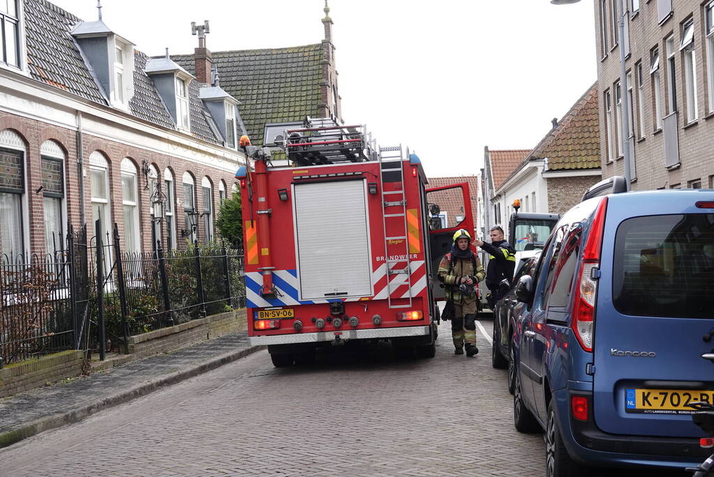 Brandweer ingezet voor schoorsteenbrand