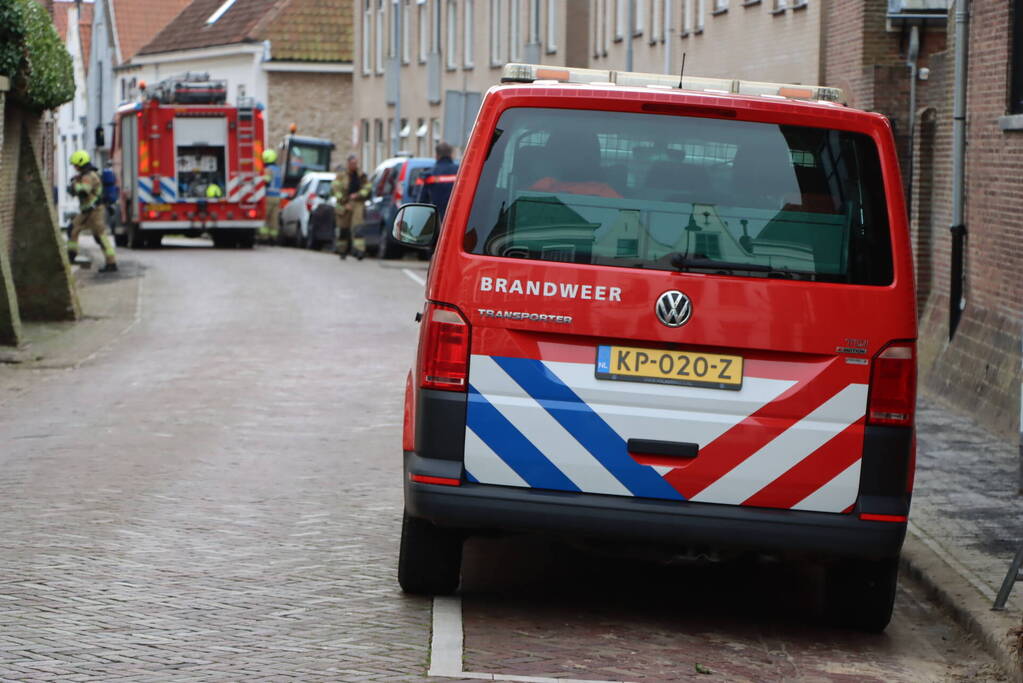 Brandweer ingezet voor schoorsteenbrand