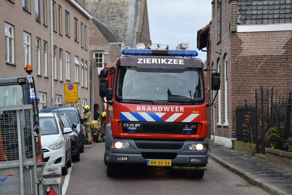 Brandweer ingezet voor schoorsteenbrand