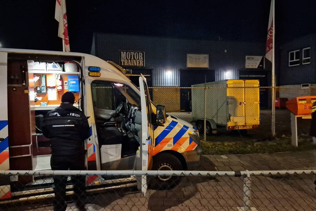 Brandstichting bij bedrijfspand in haven