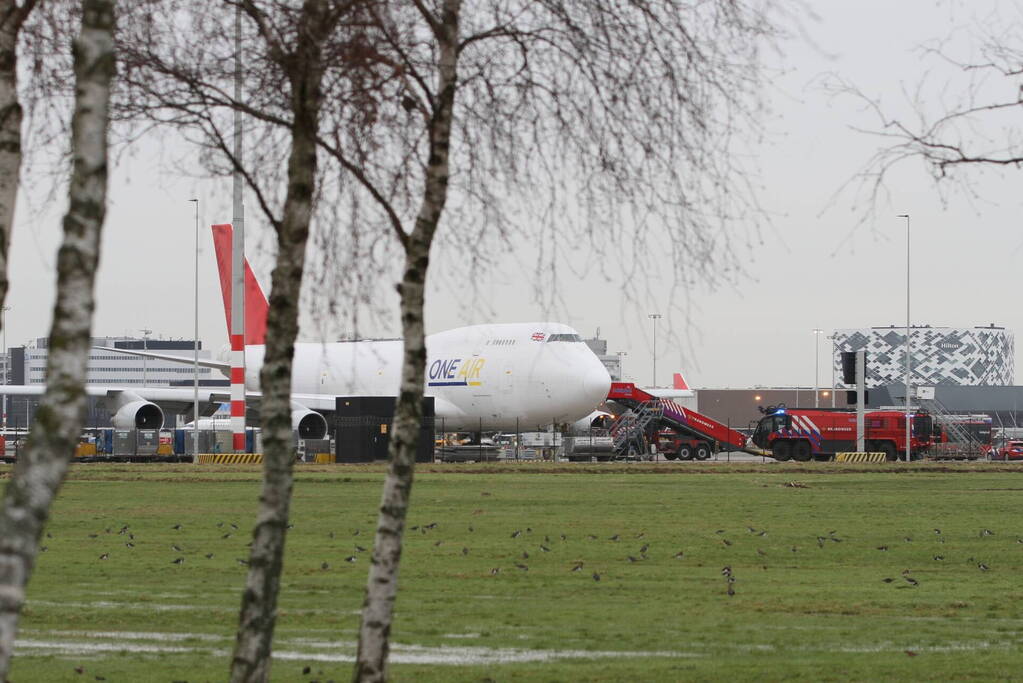 Groot alarm vanwege vliegtuig in de problemen