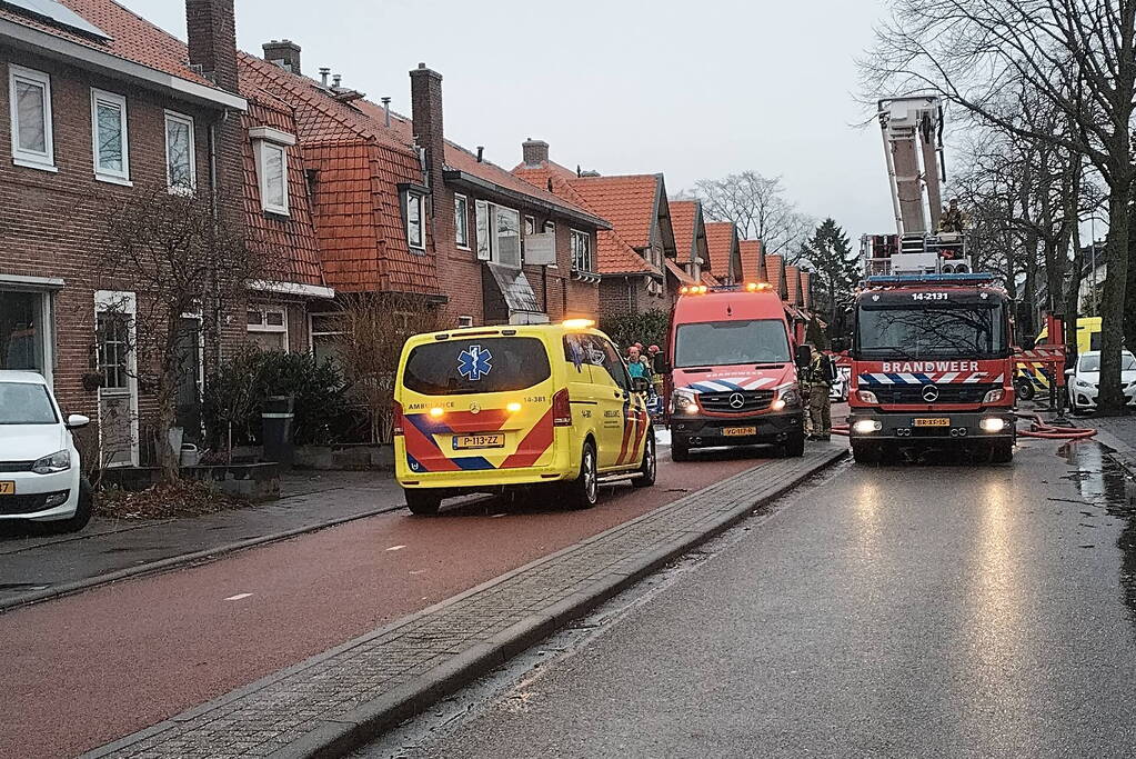 Gewonde bij brand in woning