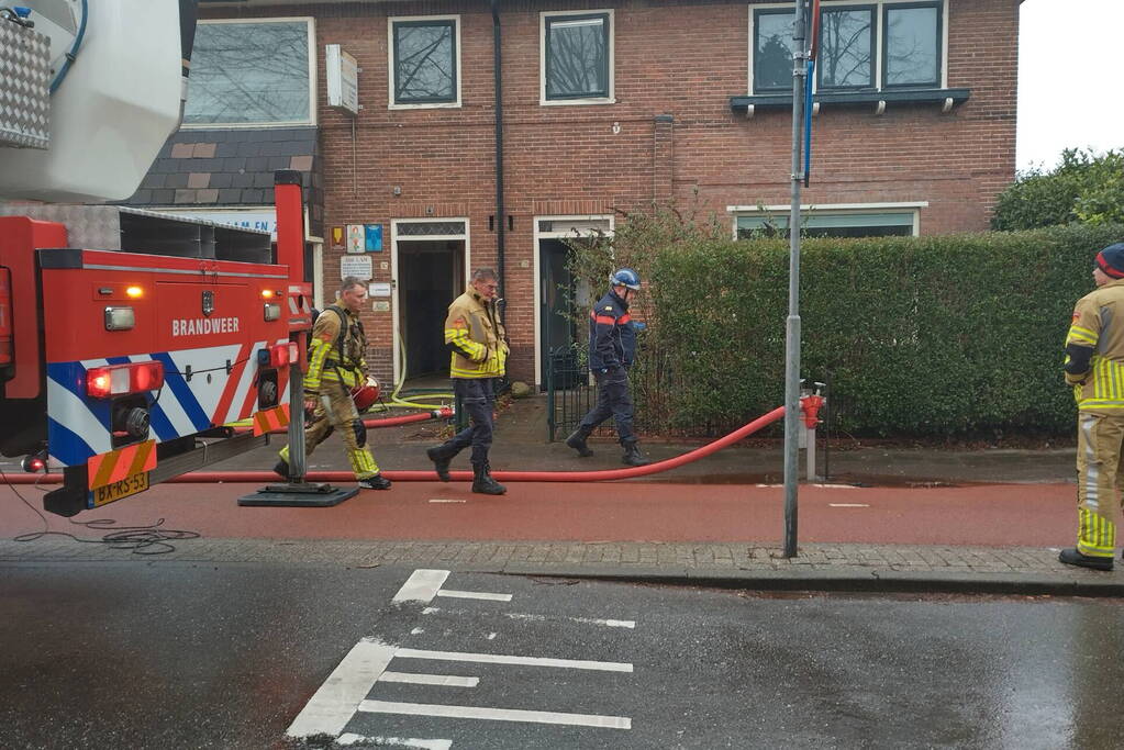 Gewonde bij brand in woning