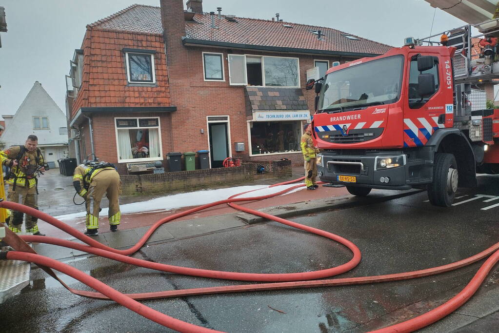 Gewonde bij brand in woning