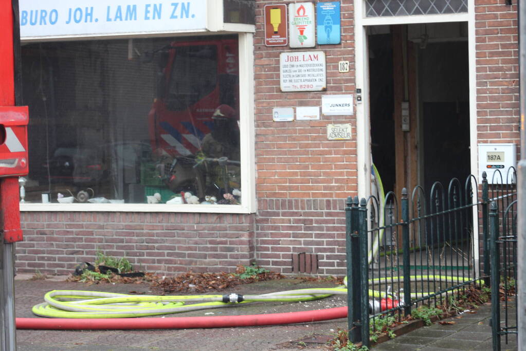 Gewonde bij brand in woning