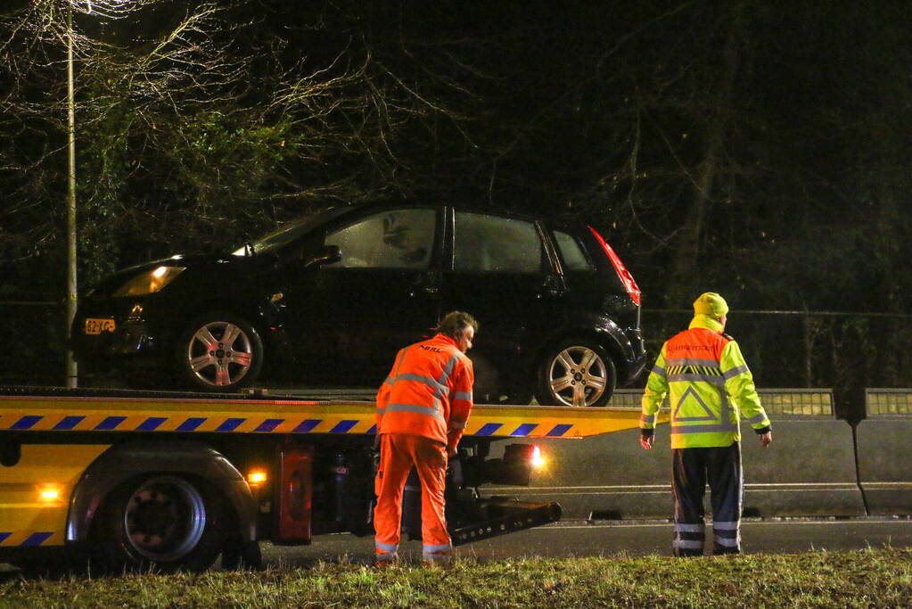 Flinke vertraging na kettingbotsing met meerdere voertuigen