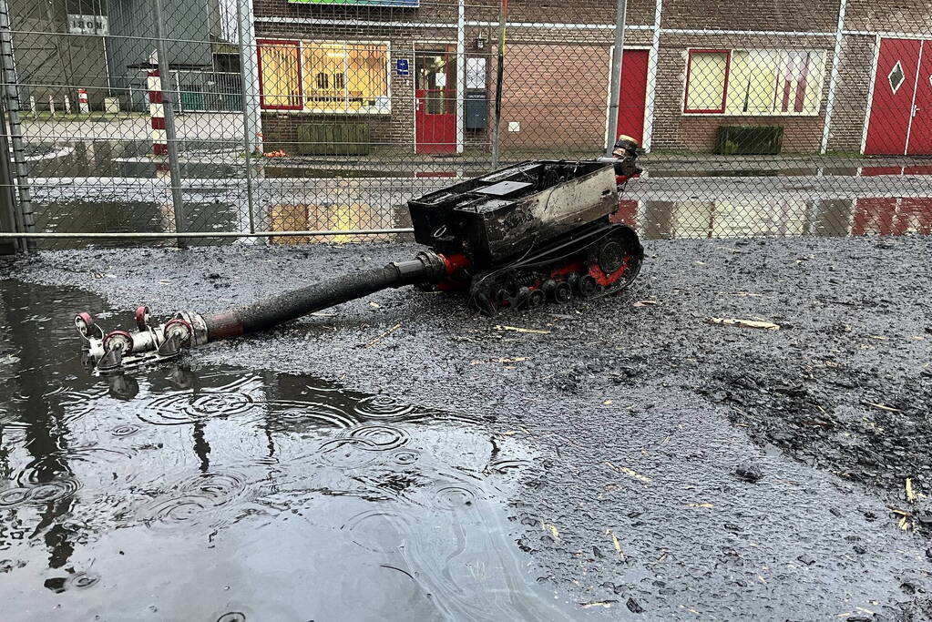 Schade na grote brand goed zichtbaar bij daglicht