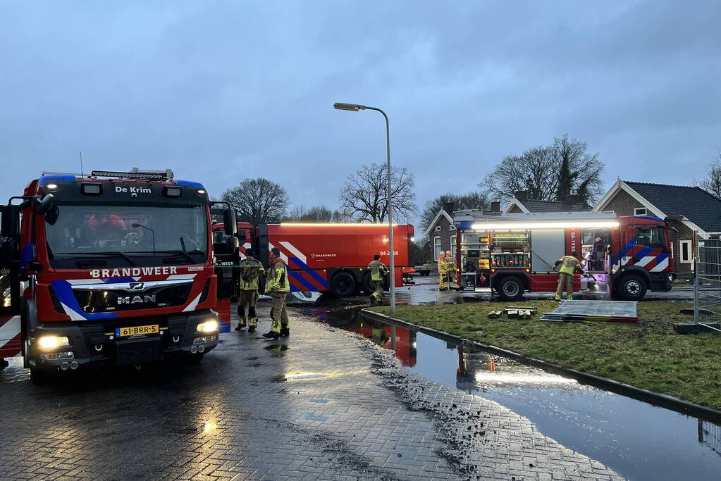 Schade na grote brand goed zichtbaar bij daglicht