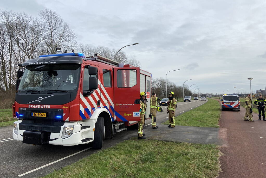 Onderzoek naar mogelijke gaslekkage in verdeelstation