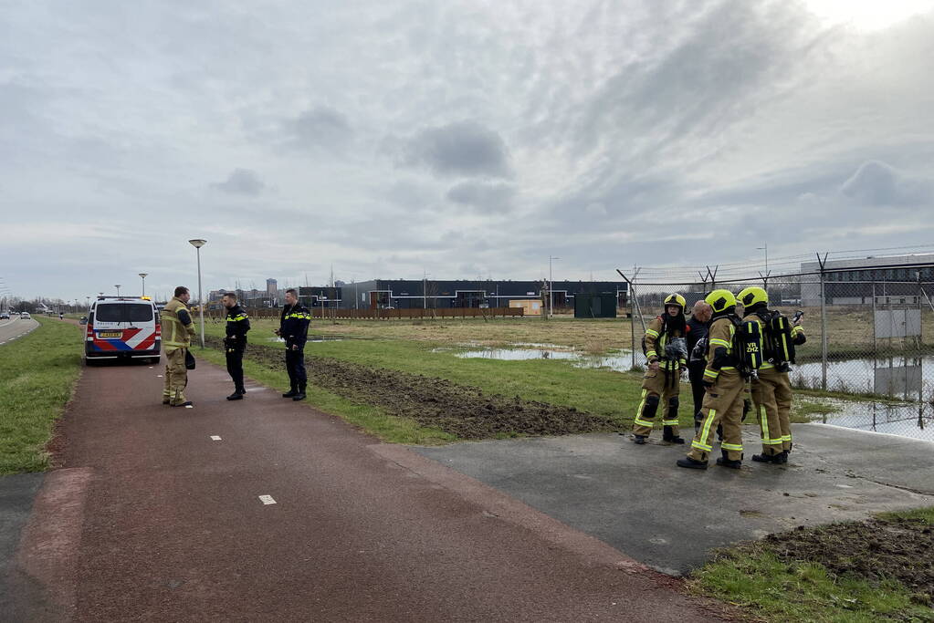 Onderzoek naar mogelijke gaslekkage in verdeelstation