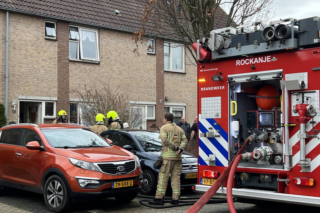 Felle brand in keuken van woning