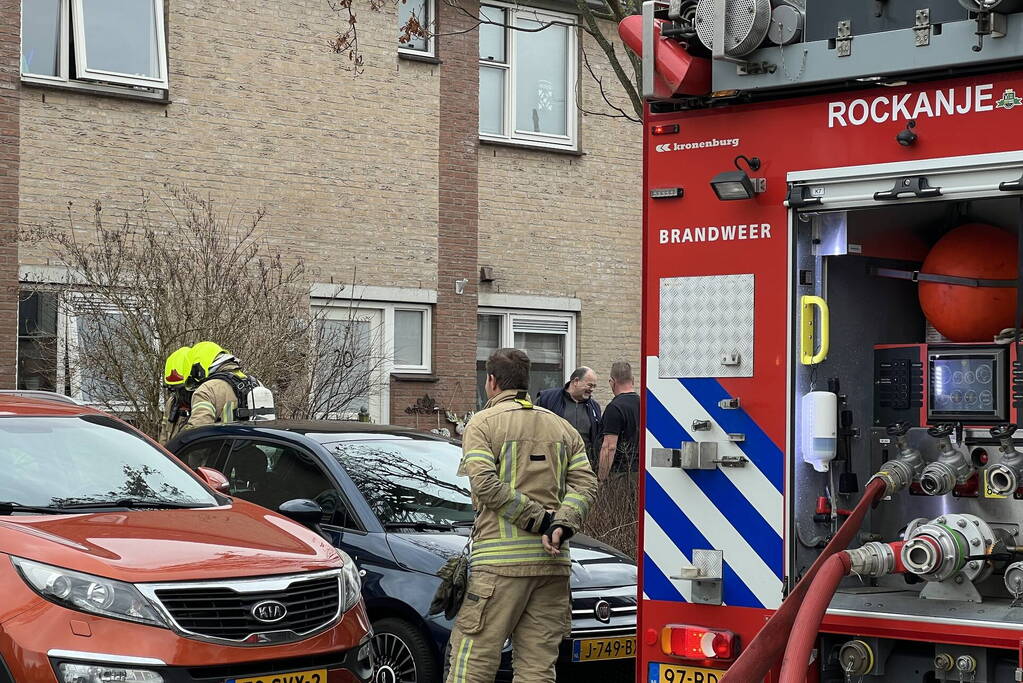 Felle brand in keuken van woning