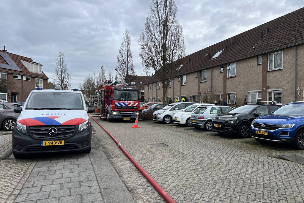 Felle brand in keuken van woning