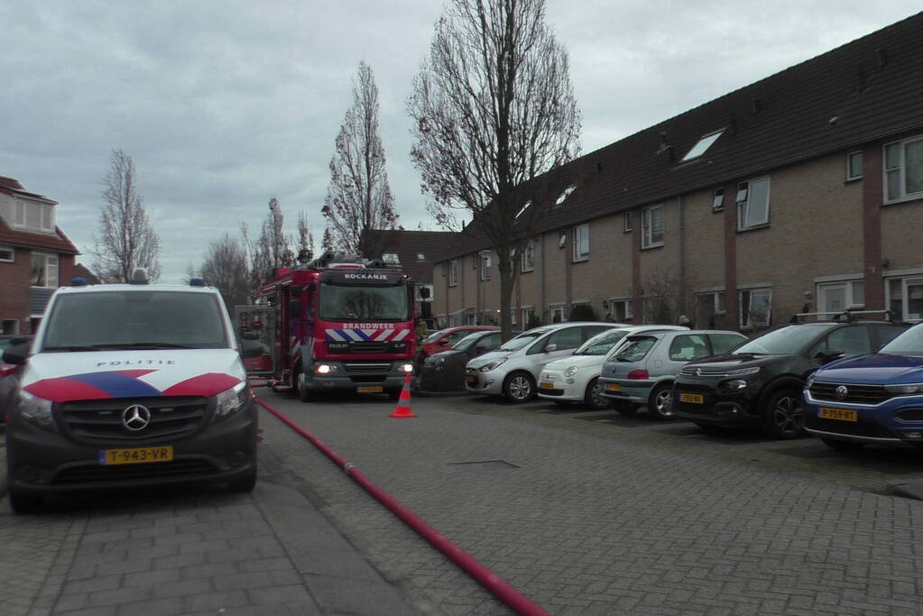 Felle brand in keuken van woning